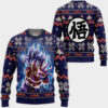 Dragon Ball Z Goku Ultra Instinct Custom Ugly Christmas Sweater