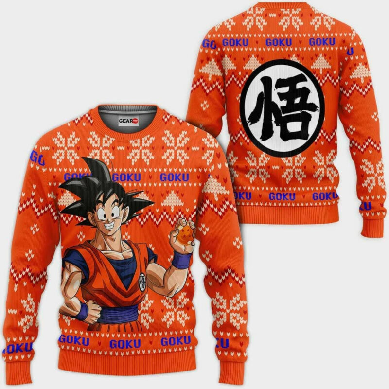 Dragon Ball Z Goku Custom Ugly Christmas Sweater