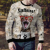 Cat Caffeine Ugly Christmas Sweater