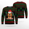 Golden Retriever Woofmas Ugly Christmas Sweater