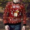 Funny Corgi Merry X-mas Ugly Christmas Sweater