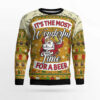 Christmas Most Wonderful Time For Beer Ugly Christmas Sweater