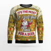 Christmas Most Wonderful Time For Beer Ugly Christmas Sweater