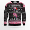 Flamingo Naughty List Ugly Christmas Sweater