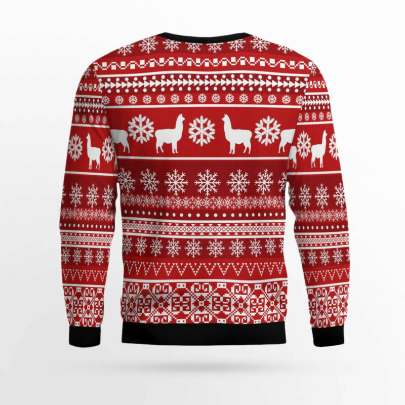 Festive Llama Xmas Ugly Christmas Sweater