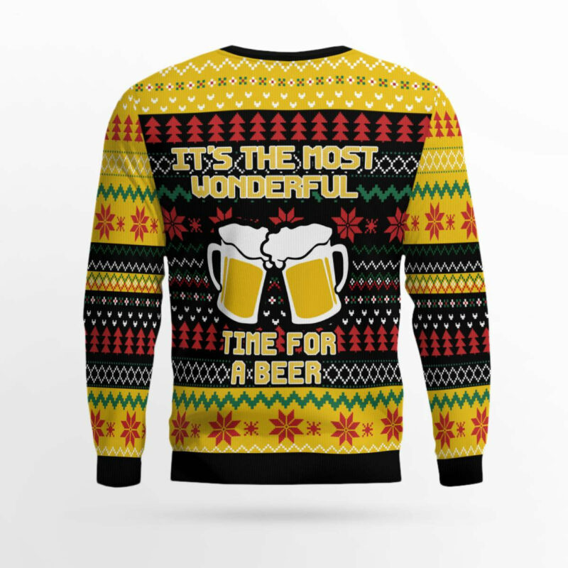 It’s The Most Wonderful Time For A Beer Parody Ugly Christmas Sweater