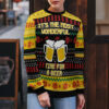 It’s The Most Wonderful Time For A Beer Parody Ugly Christmas Sweater