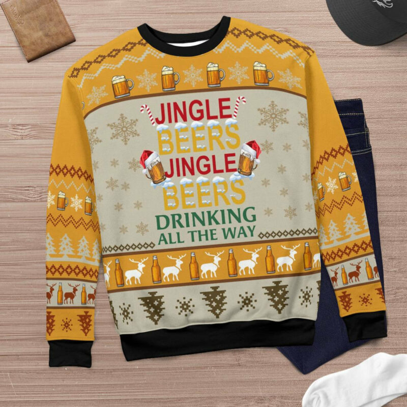 Jingle Beer Ugly Christmas Sweater