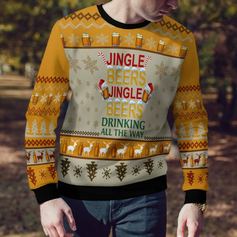 Jingle Beer Ugly Christmas Sweater