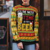 It's The Most Wonderful Time For A Beer Ugly Christmas Sweater