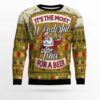 Christmas Most Wonderful Time For Beer Ugly Christmas Sweater