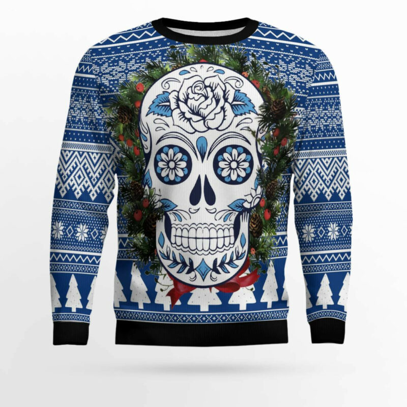 Awesome Sugar Skull Ugly Christmas Sweater