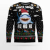 Santa Shark Ho Ho Ho Ugly Christmas Sweater