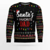 Santa's Favorite Dad Ugly Christmas Sweater