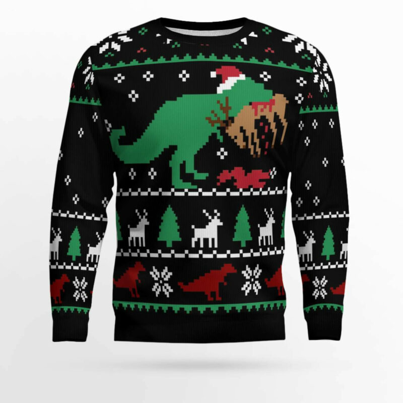 T-Rex Ugly Christmas Sweater