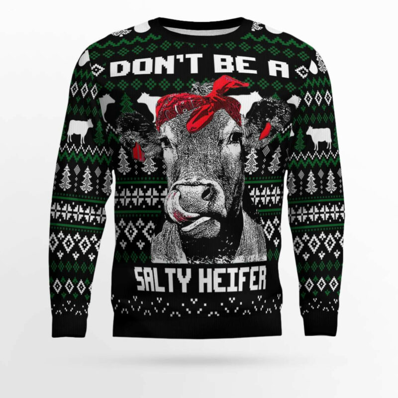 Cow Heifer Ugly Christmas Sweater