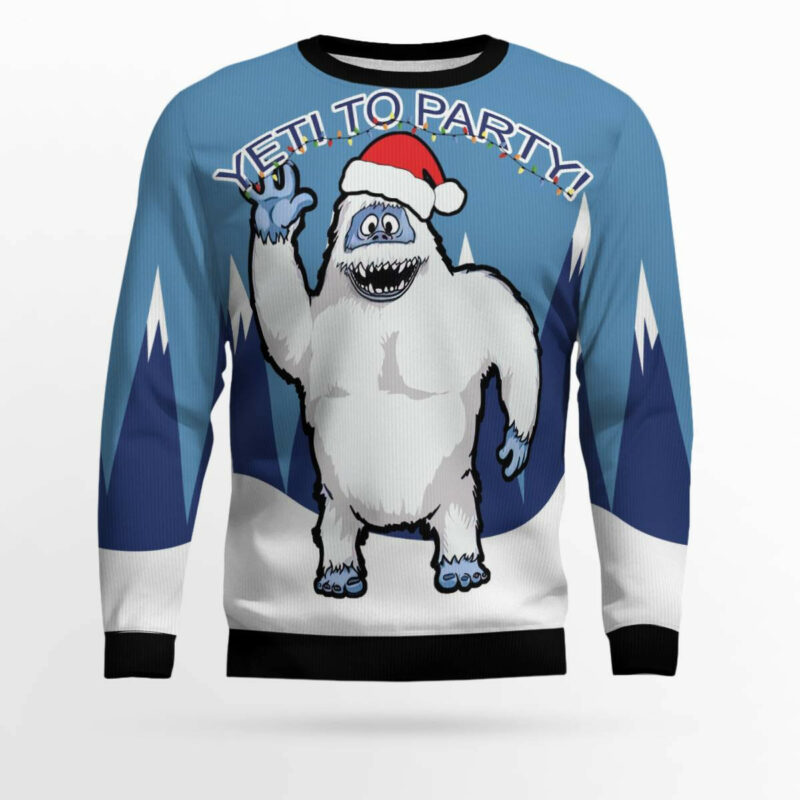 Bigfoot Party Ugly Christmas Sweater