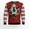 Black Cat Snowflake Ugly Christmas Sweater