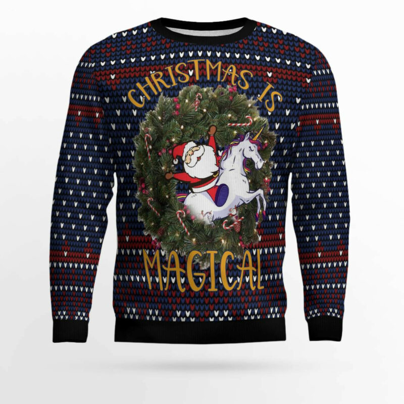 Unicorn Christmas Is Magical Ugly Christmas Sweater