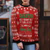 Dear Santa All I want Fat Bank Account Skinny Body Ugly Christmas Sweater