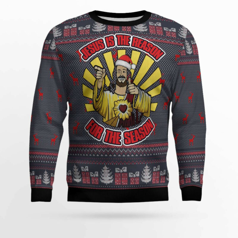 Jesus Is The Reason For The Season Ugly Christmas Sweater