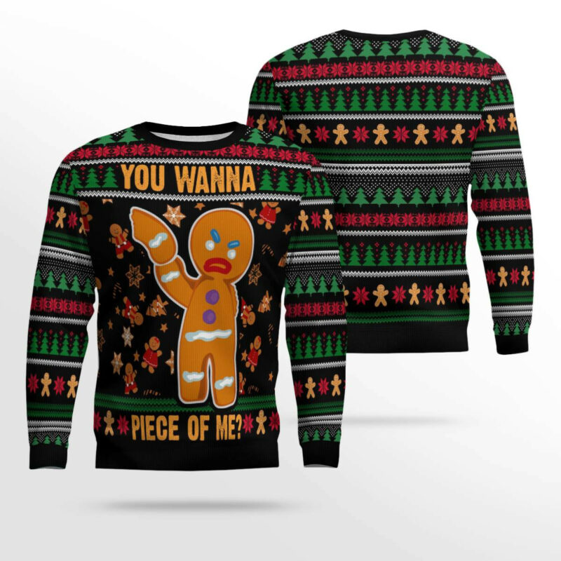 Gingerbread Man Ugly Christmas Sweater