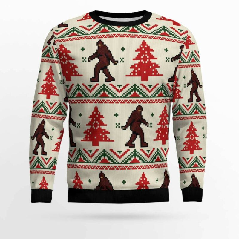 Amazing Bigfoot Ugly Christmas Sweater