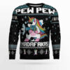 Unicorn Pew Pew Ugly Christmas Sweater