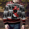 Black Cat Tree Killer Ugly Christmas Sweater