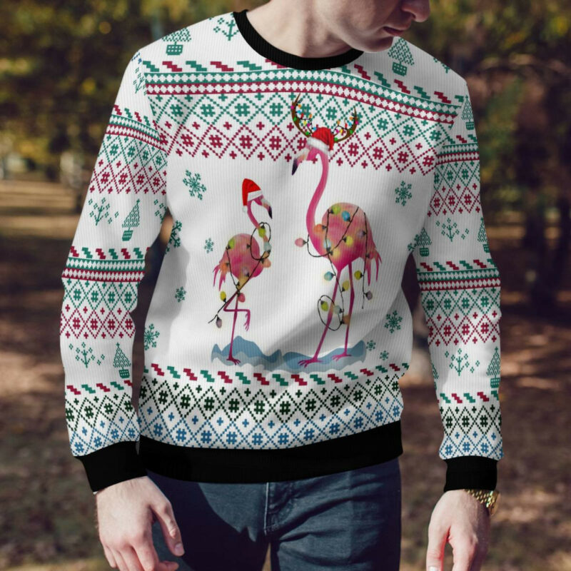 Flamingo Christmas Reunion Ugly Christmas Sweater