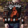 Braaap Moto Ugly Christmas Sweater (Orange Version)