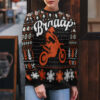 Braaap Moto Ugly Christmas Sweater (Orange Version)