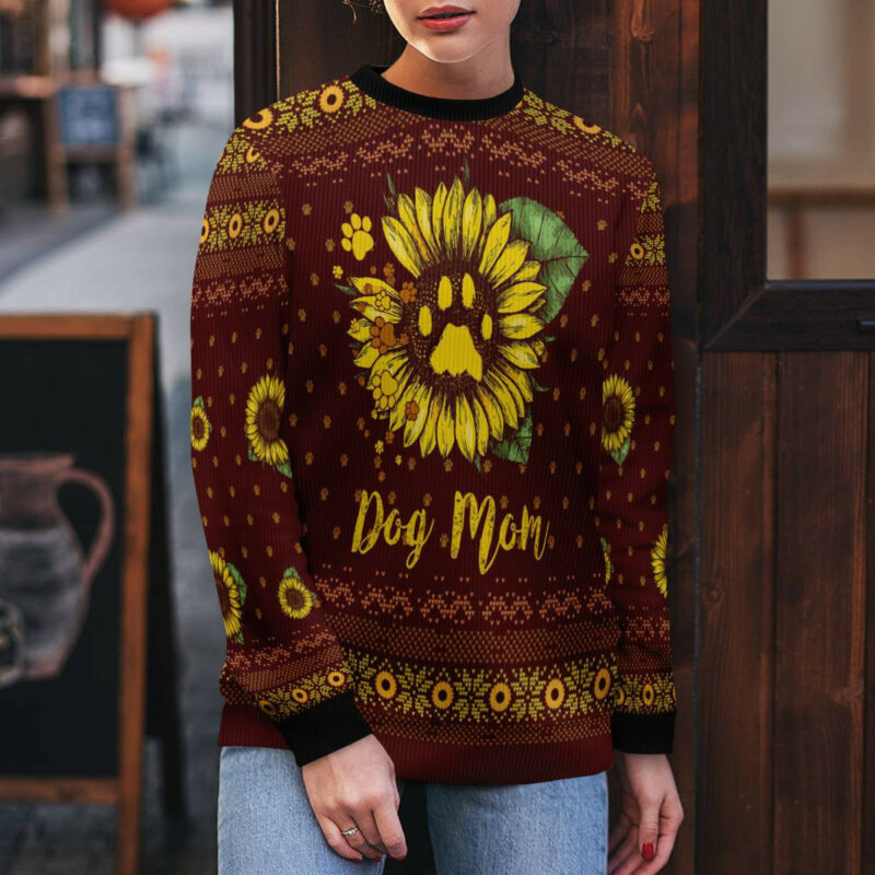 Dog Mom Ugly Christmas Sweater