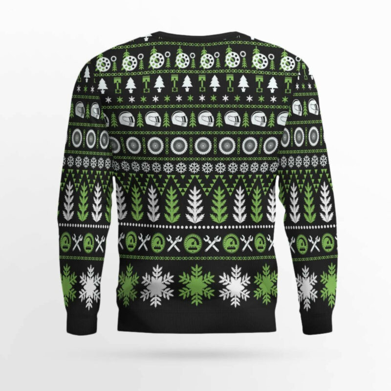 Braaap Snowmobile Ugly Christmas Sweater