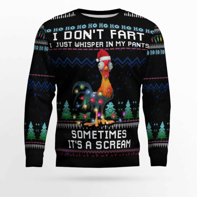 It's Scream Chicken Ugly Christmas Sweater