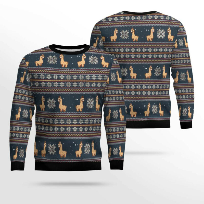 Amazing Llama Ugly Christmas Sweater