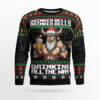 Viking Santa Ugly Christmas Sweater - Funny Nordic Holiday Pullover Viking Ugly Christmas Sweater