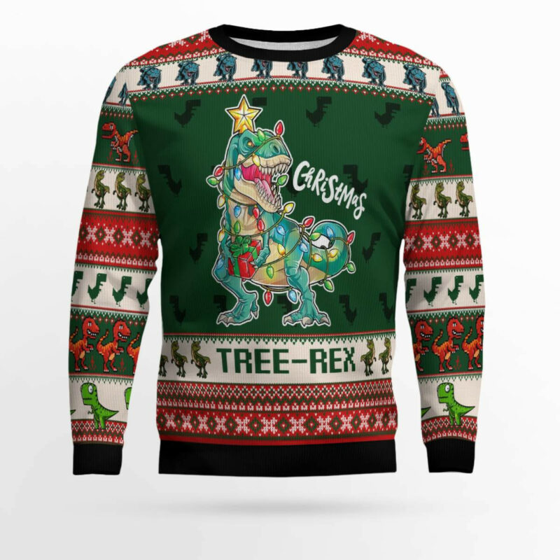 Christmas Tree Rex Ugly Christmas Sweater