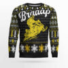 Braaap Snowmobile Ugly Christmas Sweater (Yellow Version)