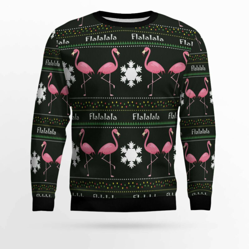 Flamingo Flalala Ugly Christmas Sweater