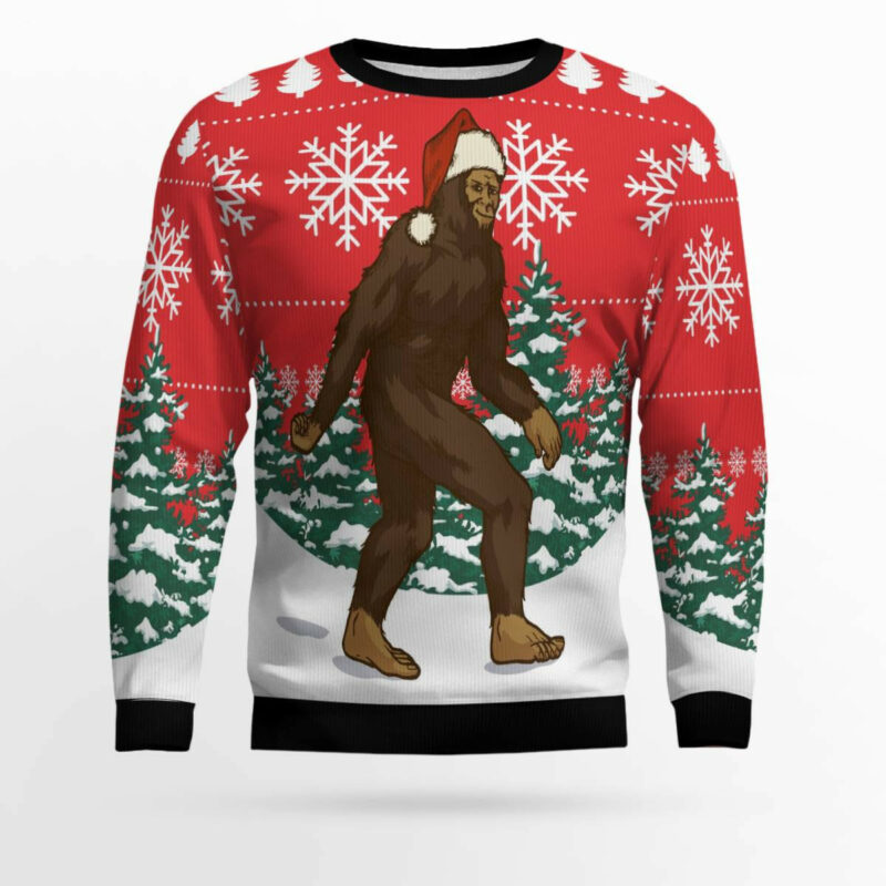 Bigfoot Ugly Christmas Sweater