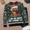 Bear Hunting and Beer Ugly Christmas Sweater