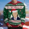 Trump I'll Be Home for Christmas Ugly Sweater