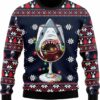 Shark Wine Glass Ugly Christmas Sweater