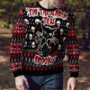 Black Cat Spooky Halloween Ugly Christmas Sweater