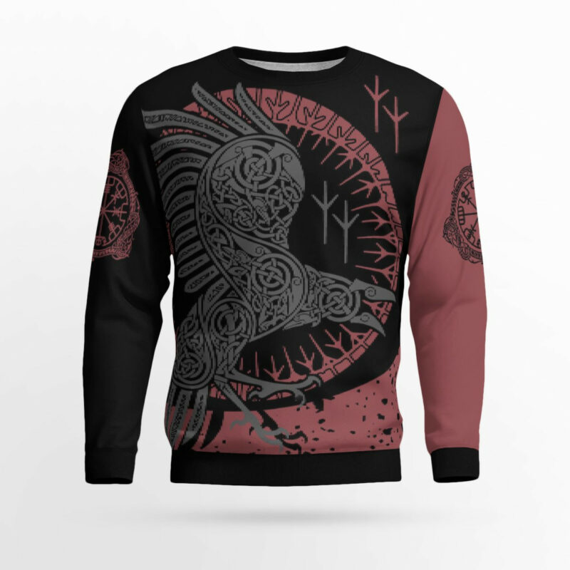 Viking Raven Ugly Christmas Sweater