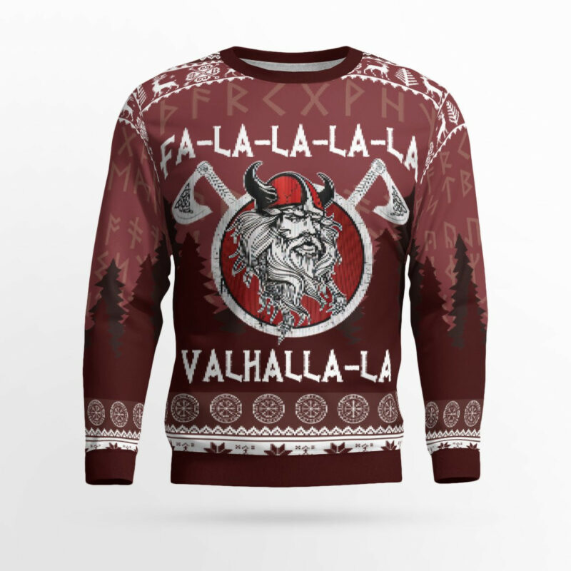 Fa-la-la-la Valhalla-la Viking Ugly Christmas Sweater