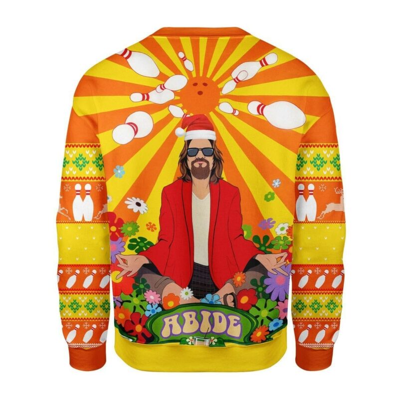 The Big Lebowski Hippie All Over Printed Ugly Christmas Sweater