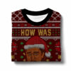 Leonardo DiCaprio meme “How was your 2024?” Christmas Ugly Sweater