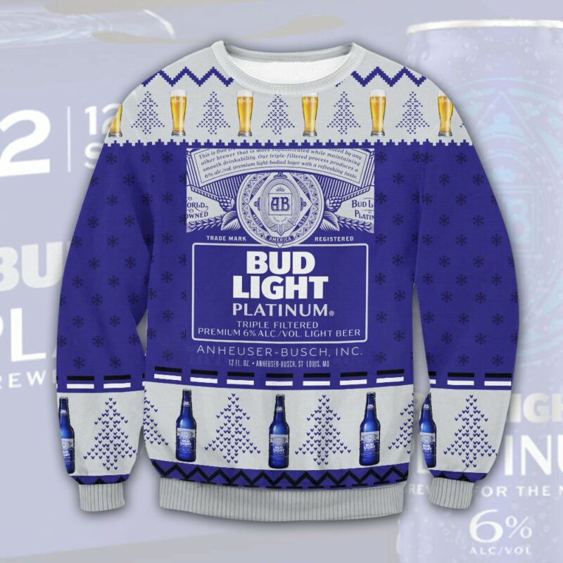 Bud light Platinum Ugly Sweater